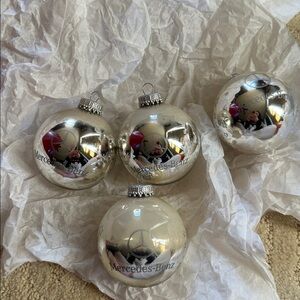 Mercedes-Benz Silver Holiday Ornament